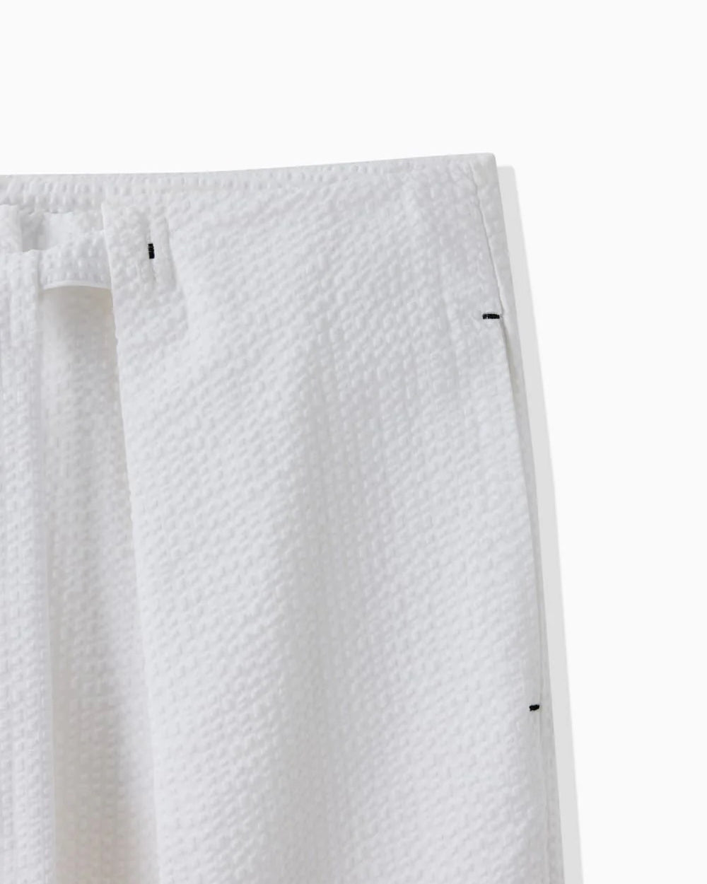 SHEER SEERSUCKER HAKAMA PANTS  - WHITE