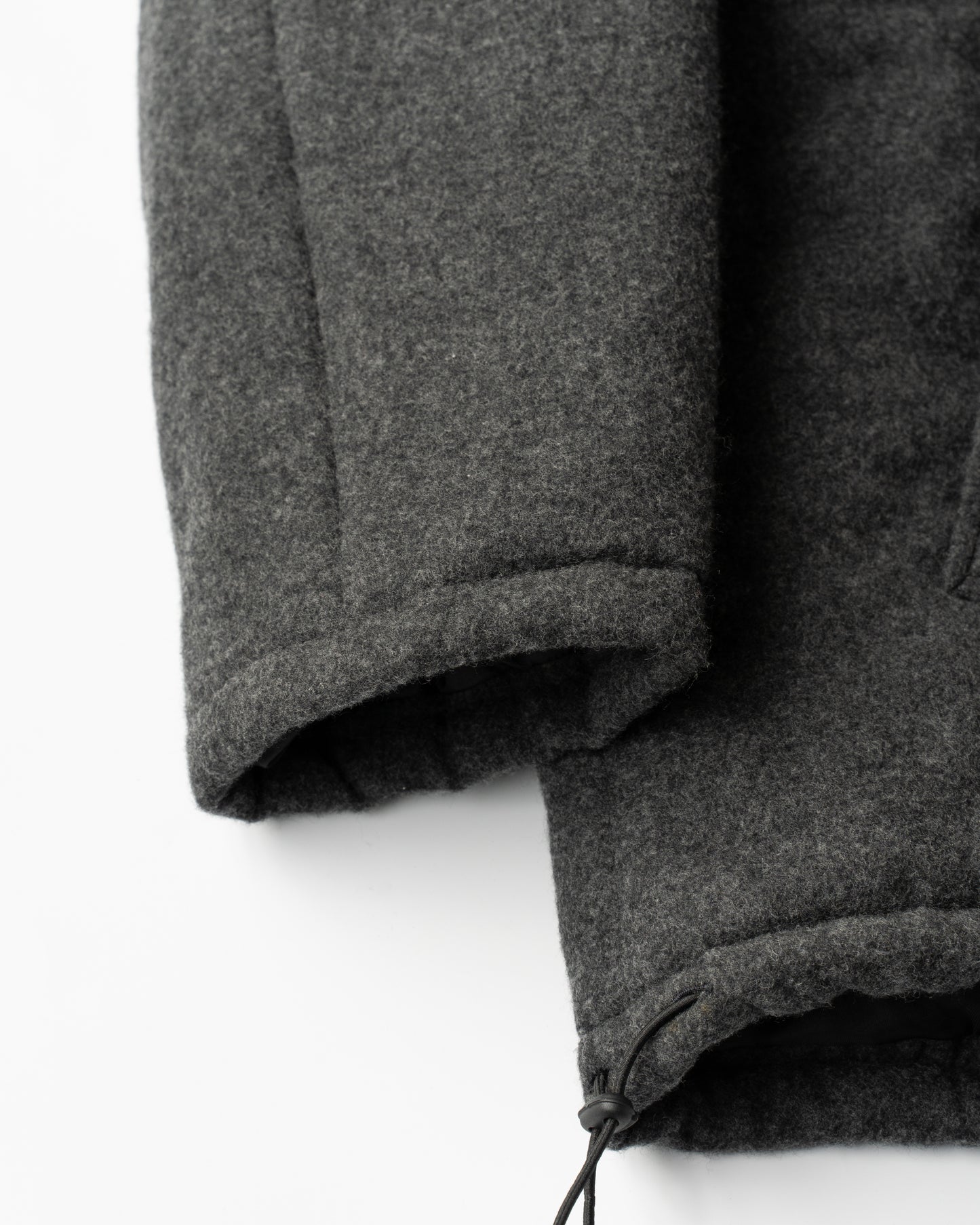 CASHMERE PADDED COAT - CHARCOAL GRAY