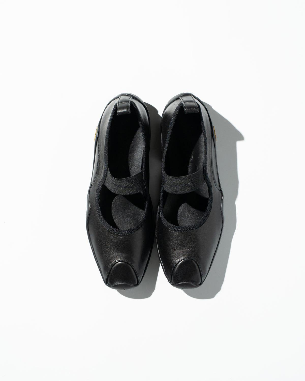 LEATHER VIBRAM BALLET SHOES - BLACK