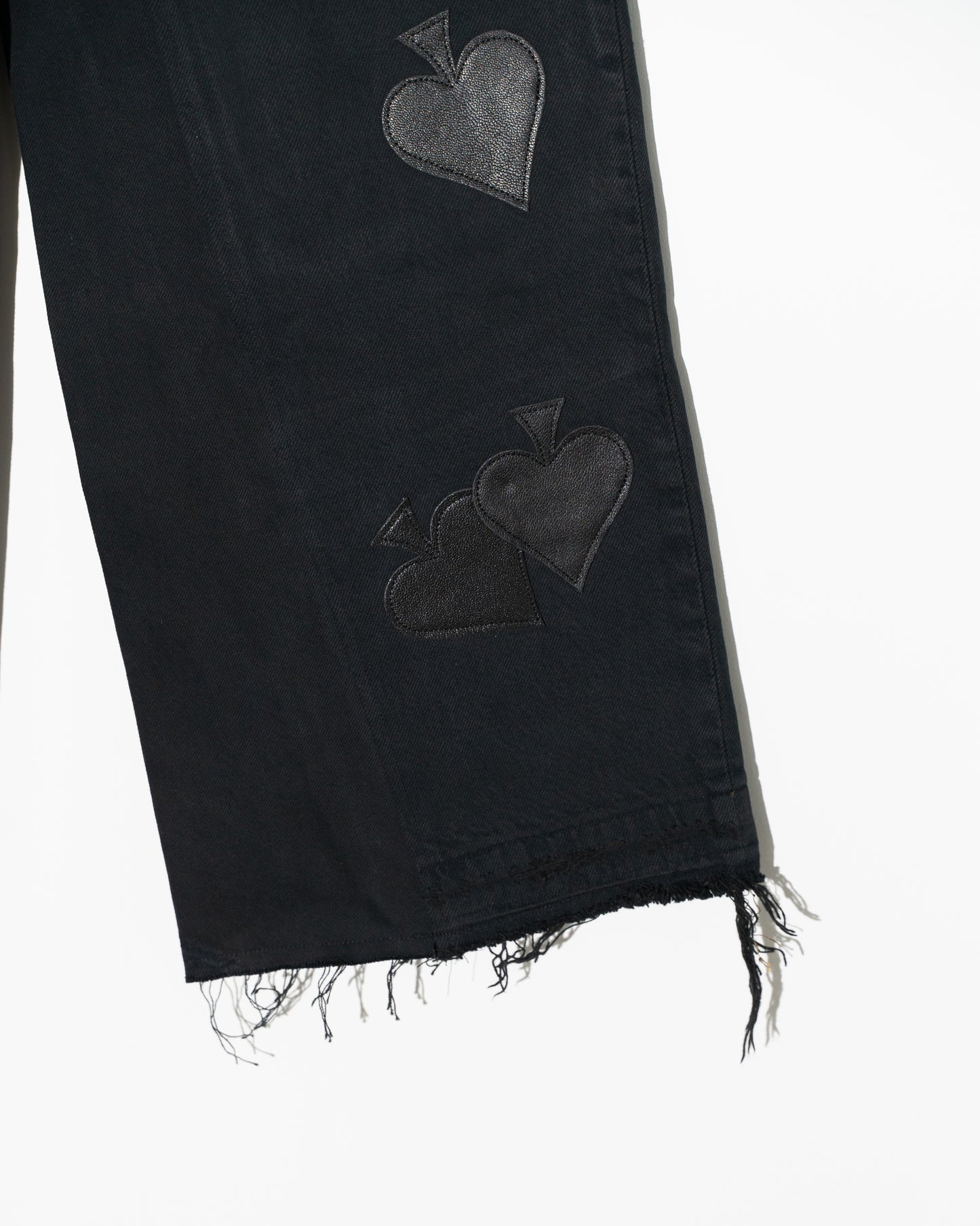 SPADE PATCH BAGGY REMAKE DENIM - BLACK
