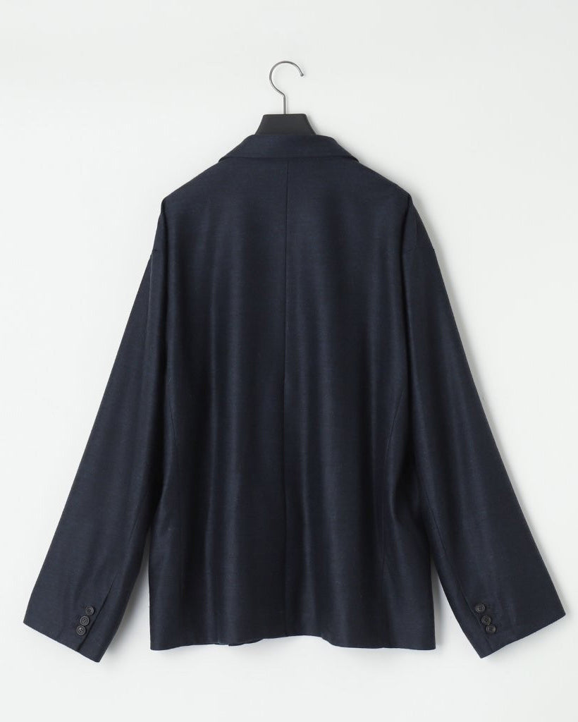 24G MOHAIR 3B JACKET - NAVY