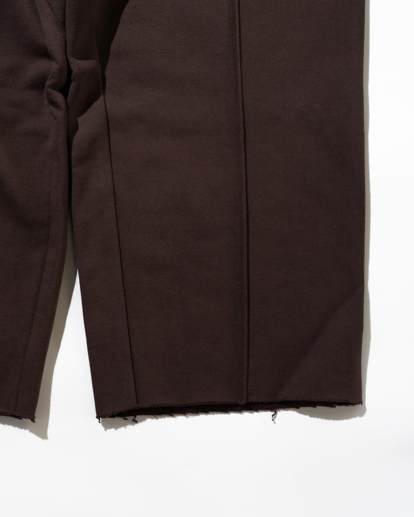 PINTUCK JERSEY WIDE PANTS - HICKORYBROWN