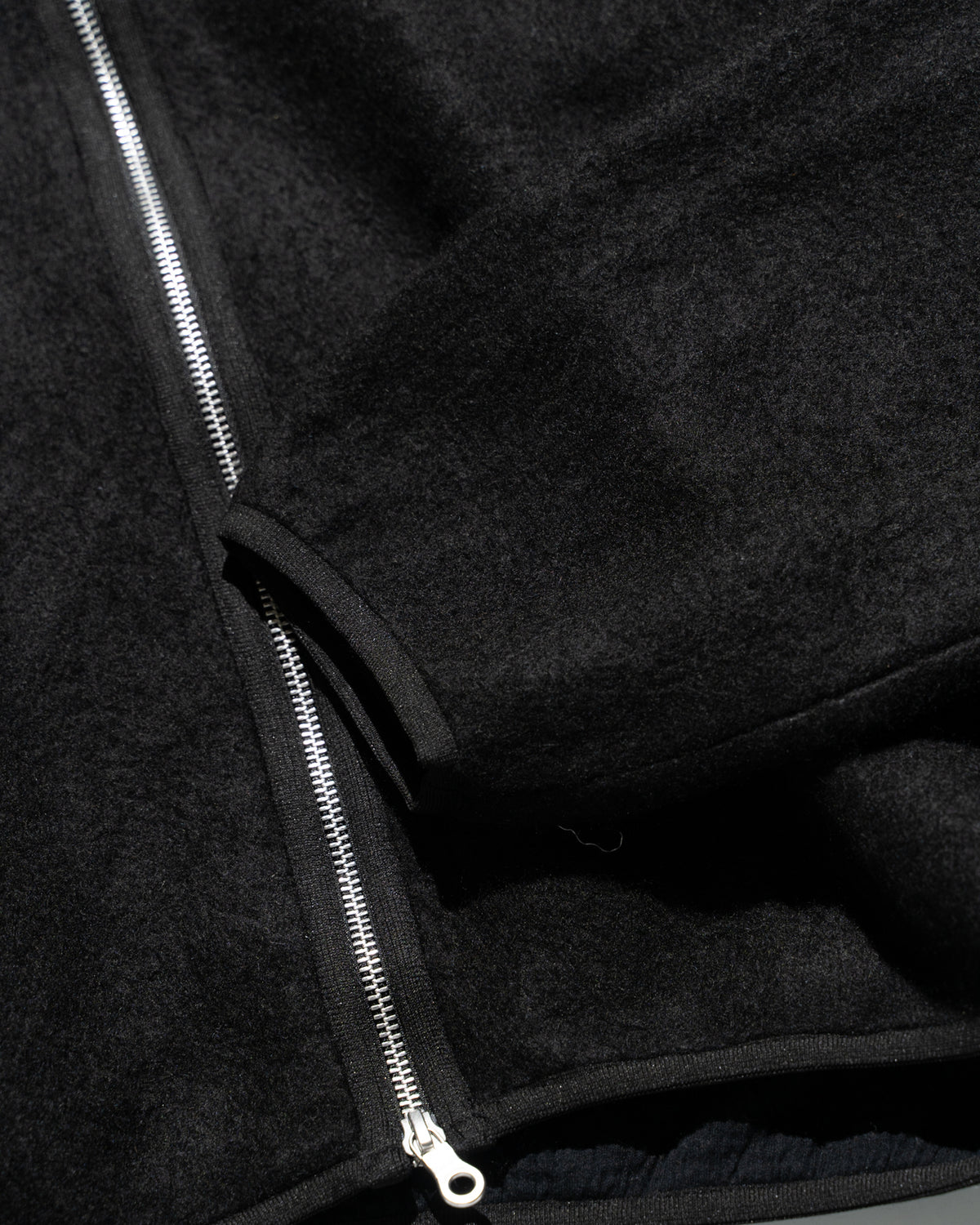 5G×22G CASHMERE FUR BLOUSON - BLACK