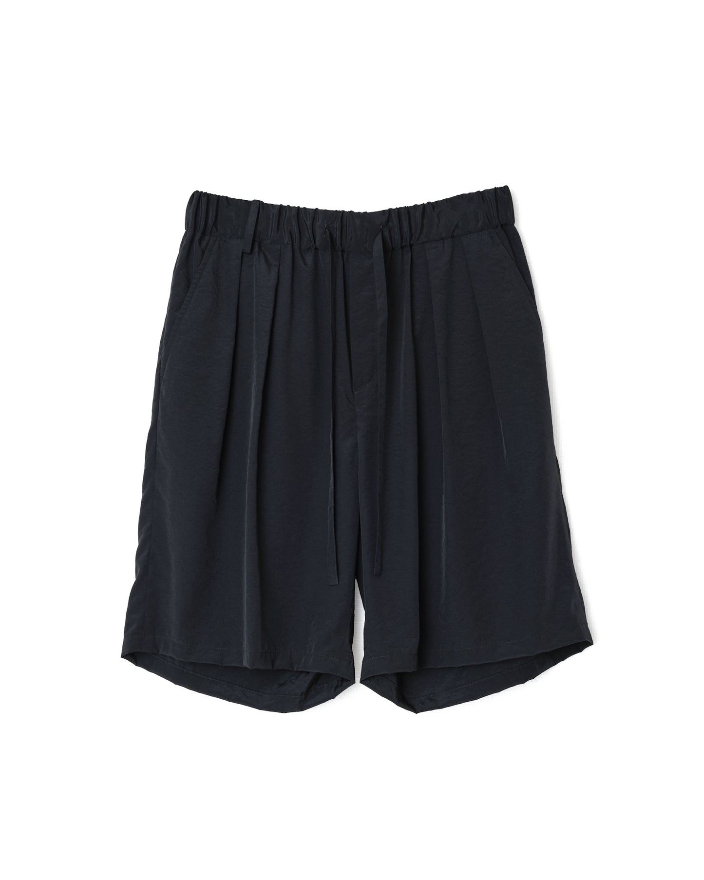 SALT SHIRNK CUPRO HALF PANTS - BLACK