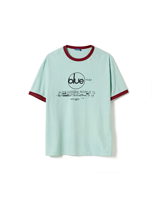 MUSICIAN S/S RINGER T-SHIRT - FADED MINT