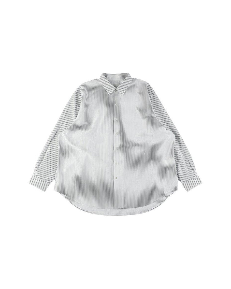 46G ATMOSPHERE STRIPE SHIRT - WHITE NAVY