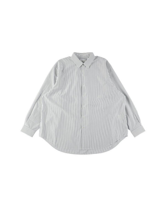 46G ATMOSPHERE STRIPE SHIRT - WHITE NAVY