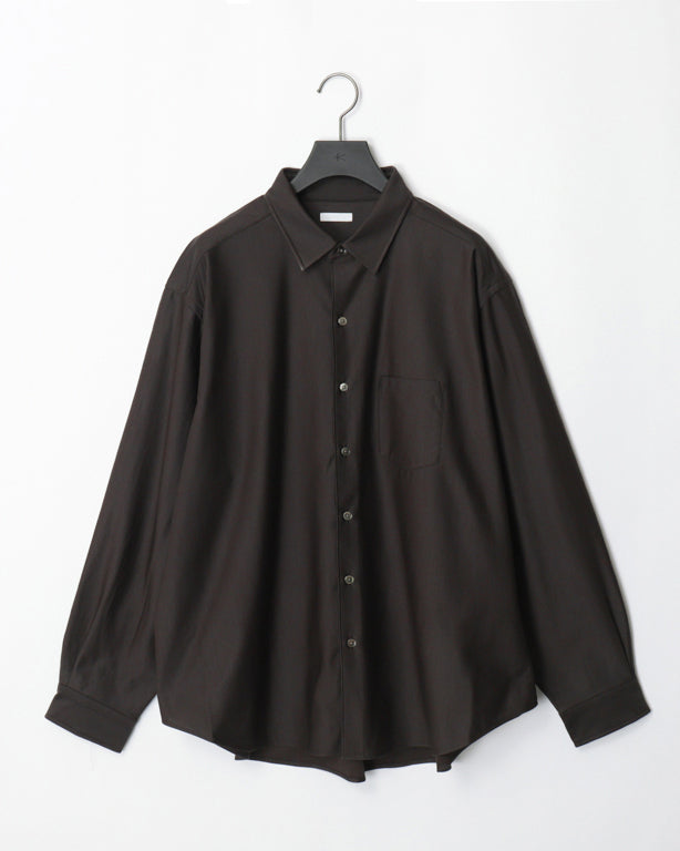36G WOOL ATMOSPHERE SHIRT - BROWN