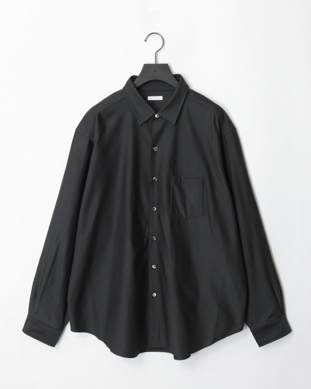 36G WOOL ATMOSPHERE SHIRT - CHARCOAL