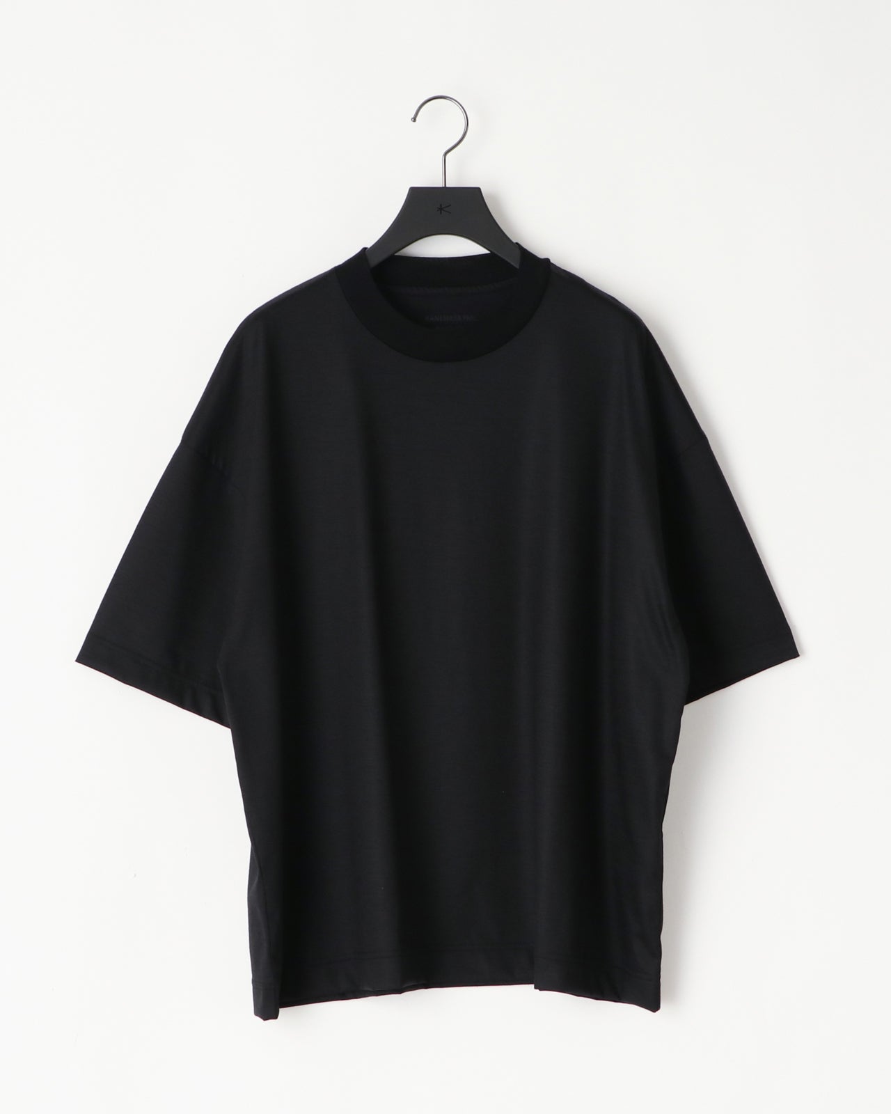 36G WOOL SS TEE - BLACK