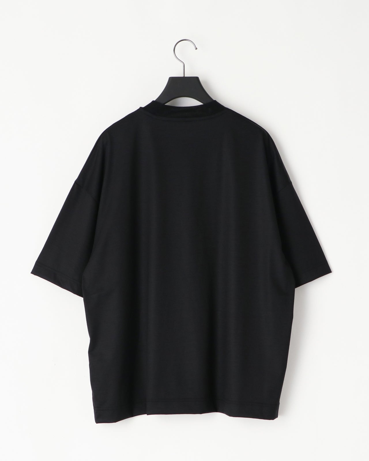 36G WOOL SS TEE - BLACK