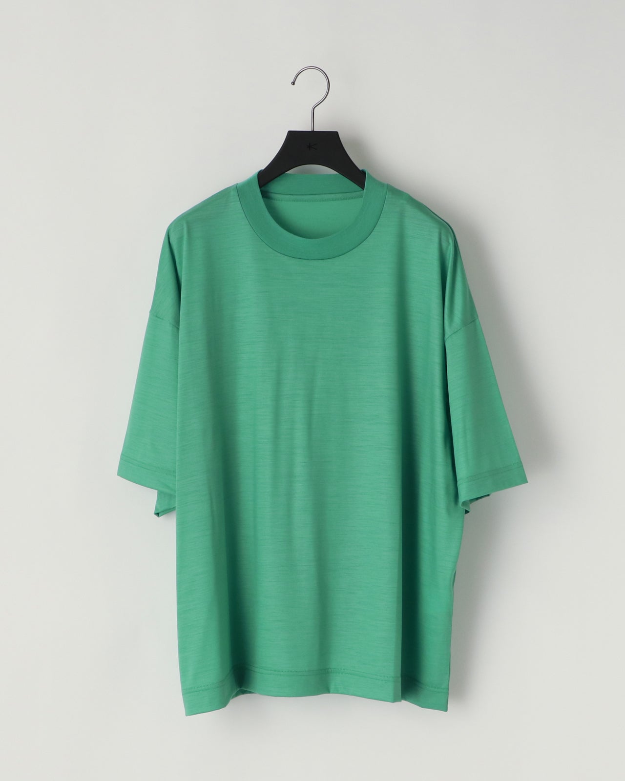 36G WOOL SS TEE - TURQUOISE
