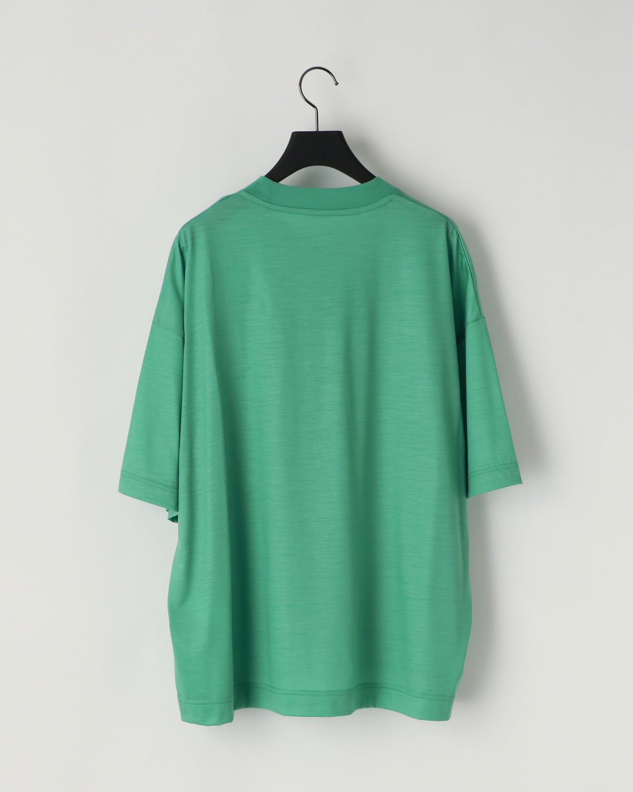 36G WOOL SS TEE - TURQUOISE