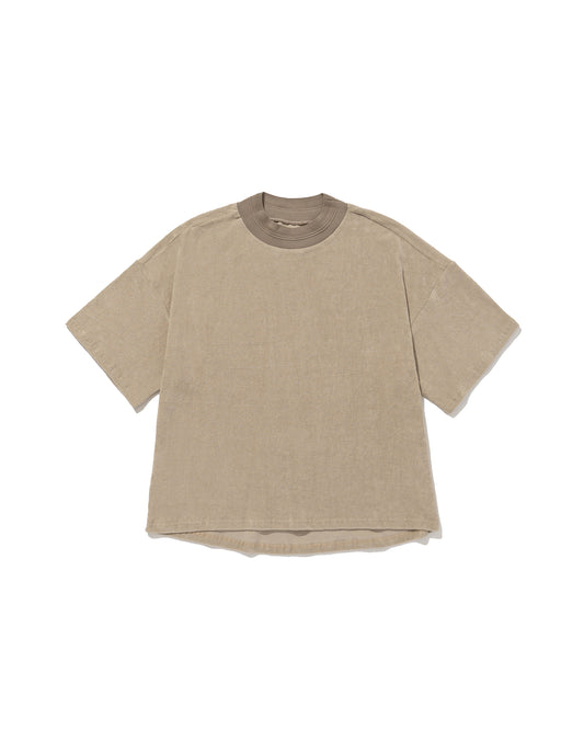 HMONG DEN WIDE ROUNDNECK T-SHIRT - SAND BEIGE