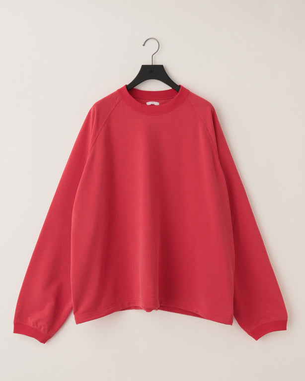 28G CUPRO RAGLAN PULLOVER - PINK RED