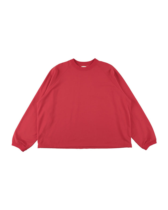28G CUPRO RAGLAN PULLOVER - PINK RED