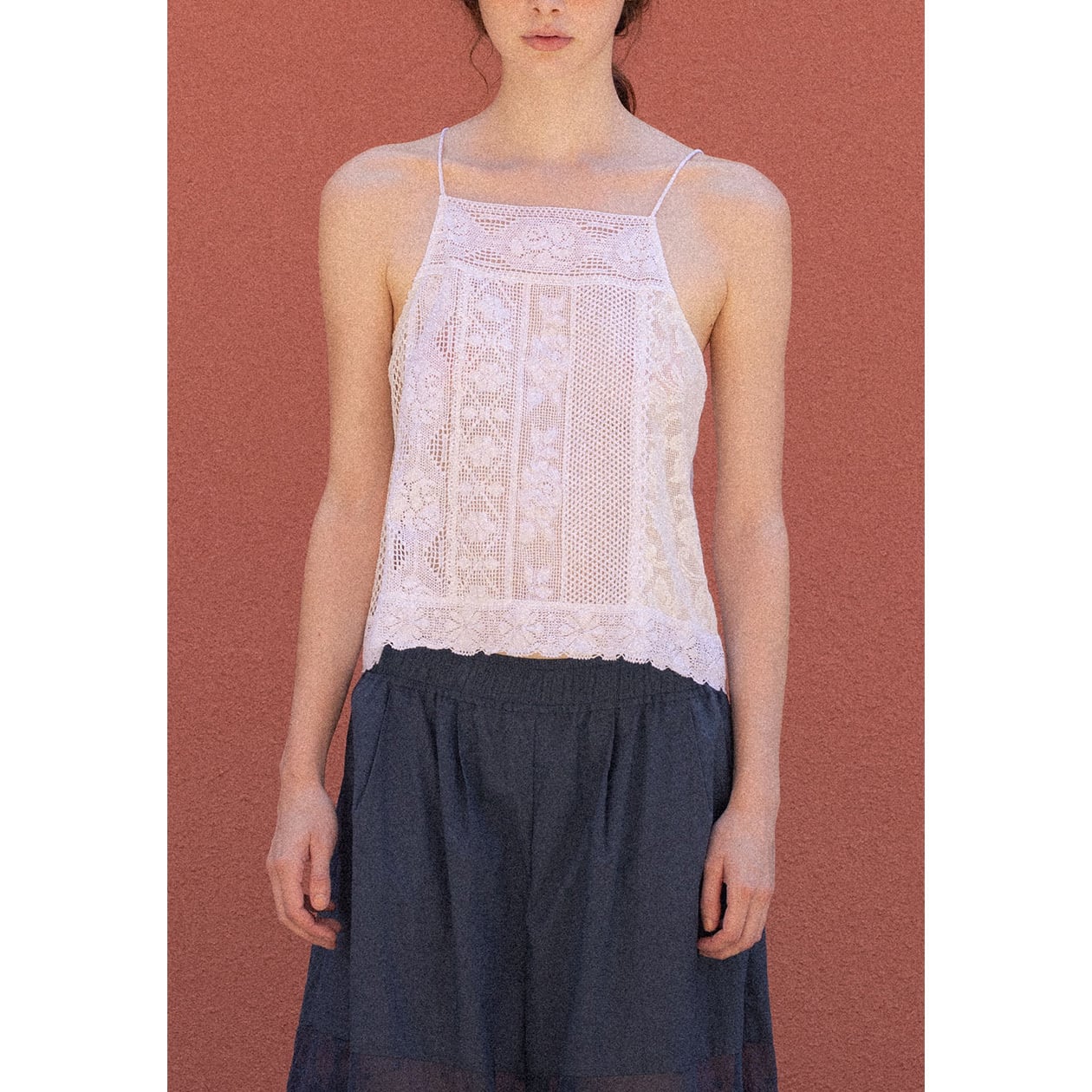 REMAKE LACE CAMI - WHITE