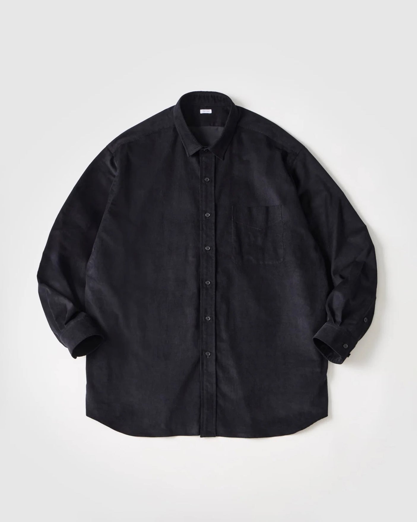 ORGANIC COTTON CORDUROY SHIRT - BLACK