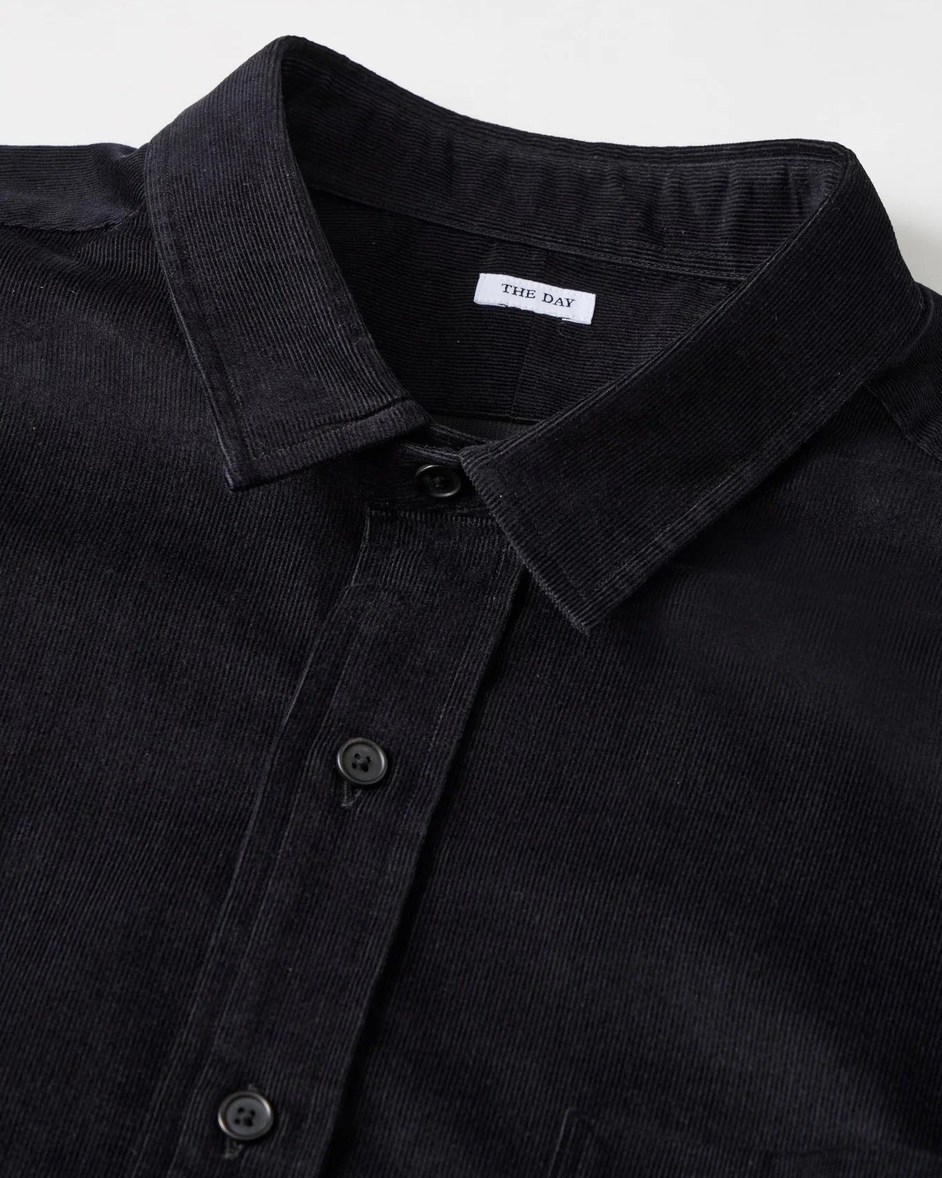 ORGANIC COTTON CORDUROY SHIRT - BLACK