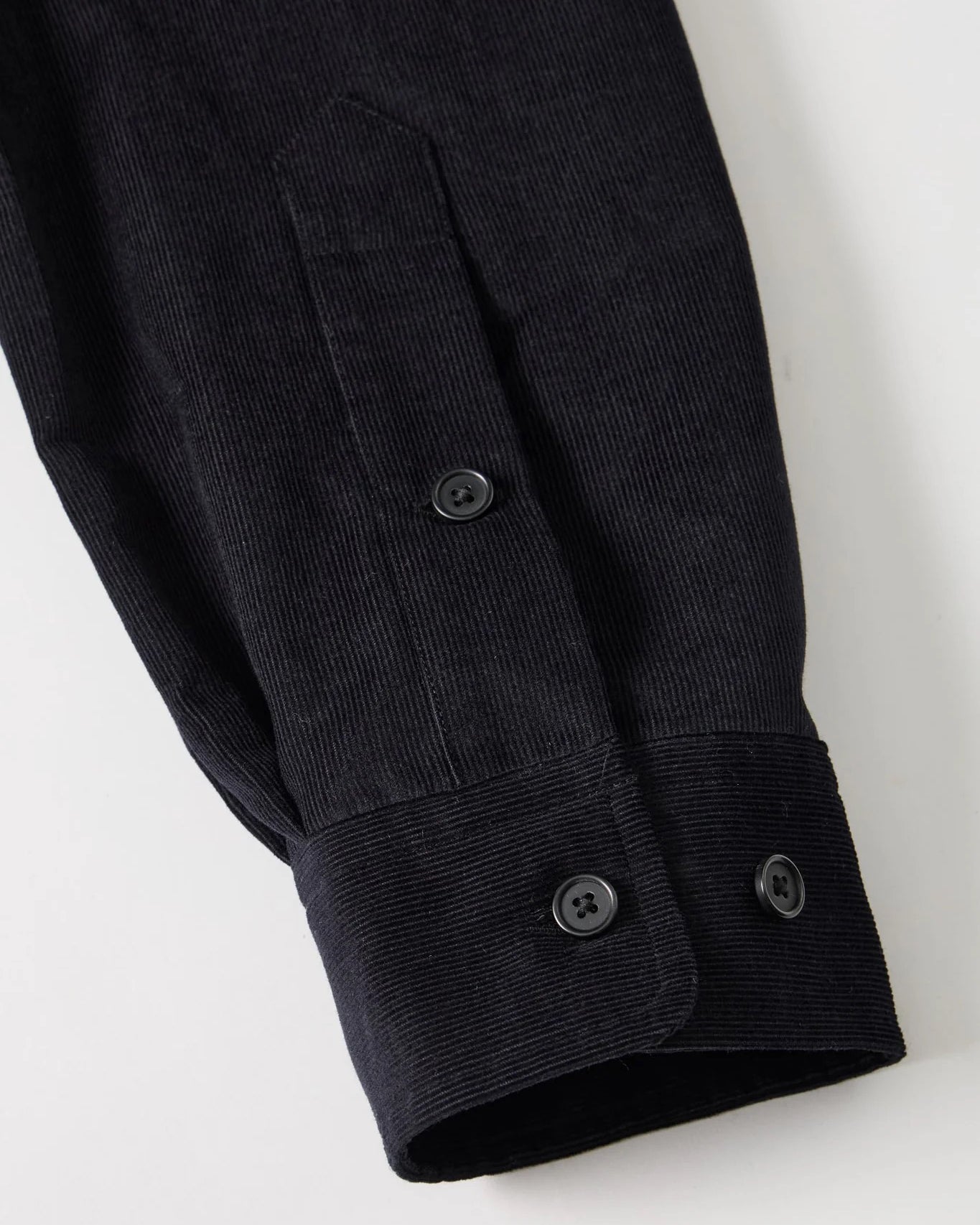 ORGANIC COTTON CORDUROY SHIRT - BLACK