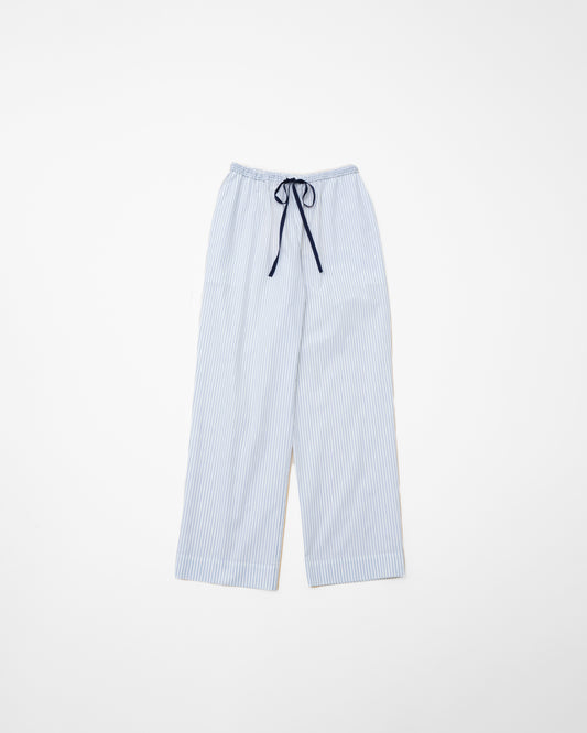 STRIPE PAJAMA SLACKS - BLUE PIN STRIPE