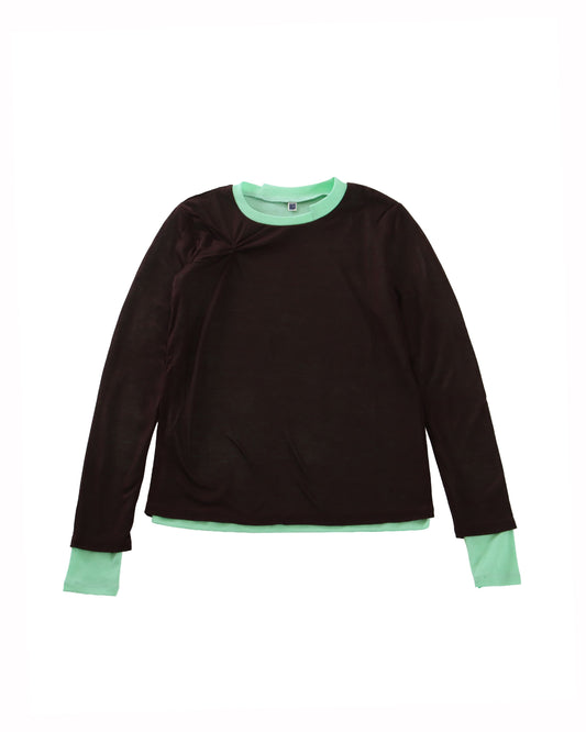 OFFSET LAYER TOP - L/GREEN