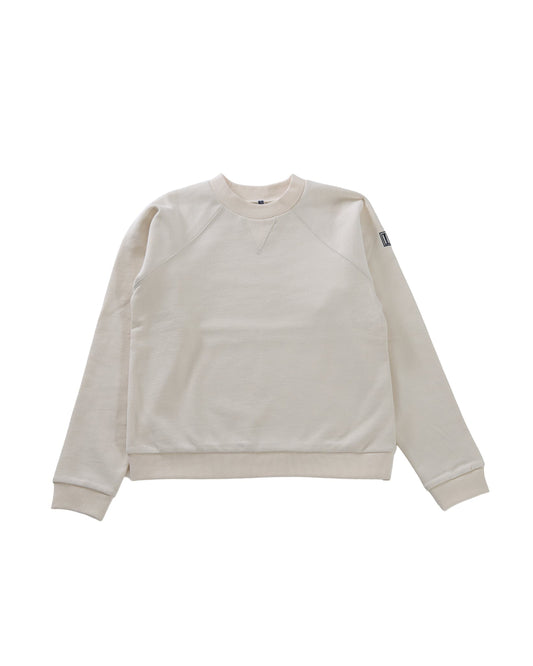 SQUARE LOGO RAGLAN PO - ECRU
