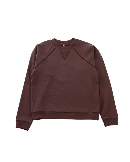SQUARE LOGO RAGLAN PO - BROWN