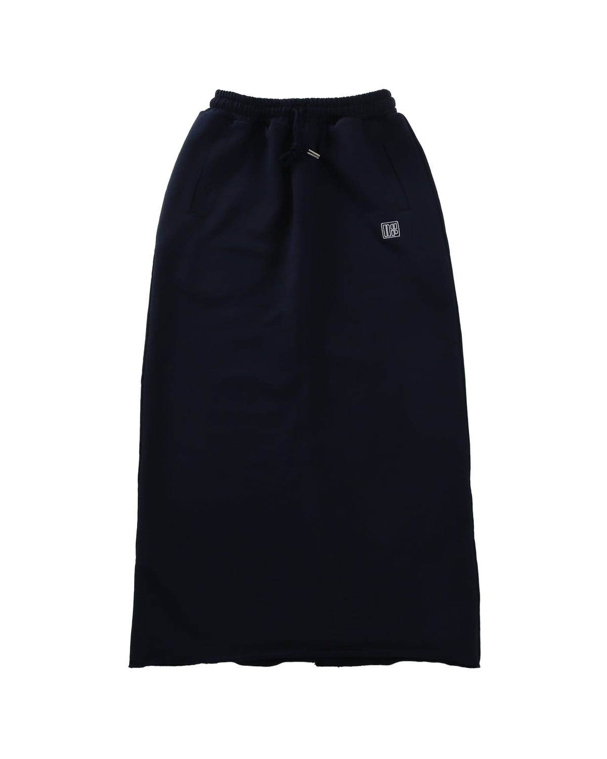 SQUARE LOGO SWEAT SKIRT - NAVY